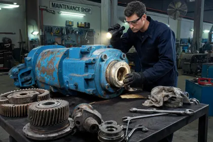 Mining conveyor gearbox rebuild